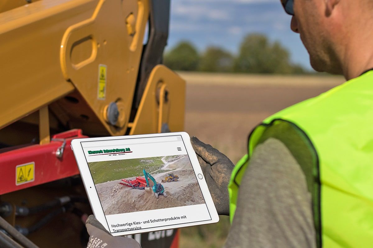 Referenz CMS Joomla! Webseite - Kieswerk Schwefelberg AG Sangernboden - kieswerk-schwefelberg.ch