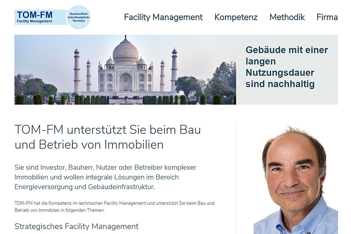Referenz CMS Joomla! Webseite - TOM-FM Facility Management  - tom-fm.ch