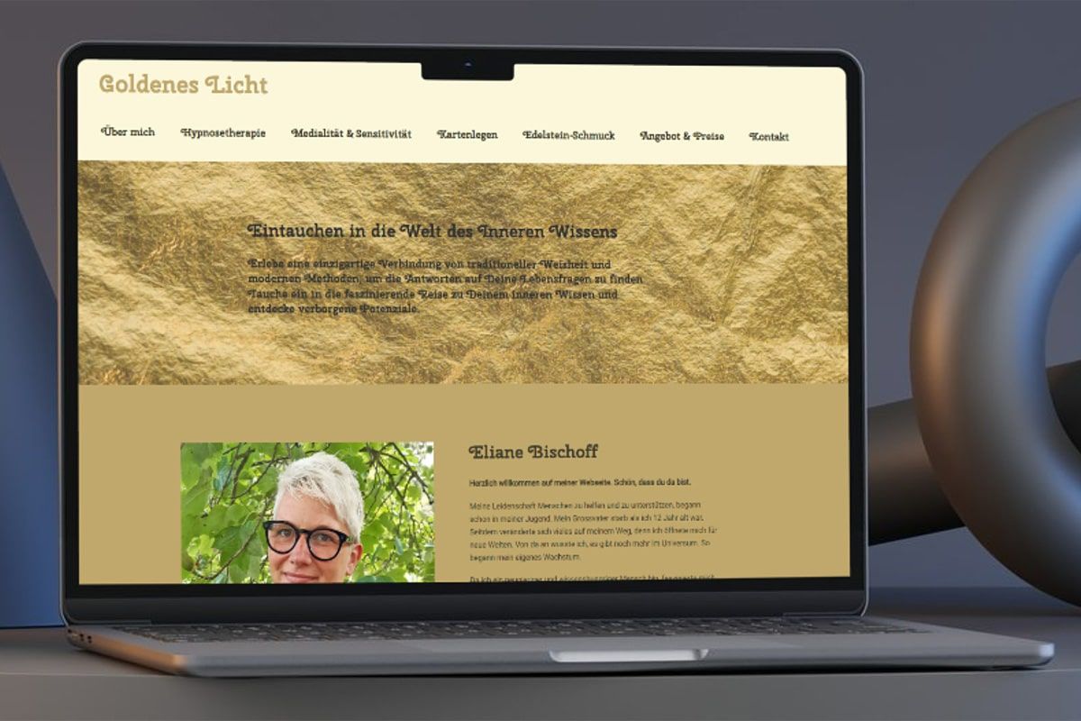 Referenz CMS Joomla! Webseite - Goldenes Licht - goldenes-licht.ch